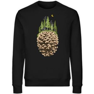 Bäume auf Tannenzapfen - Unisex Bio Sweatshirt