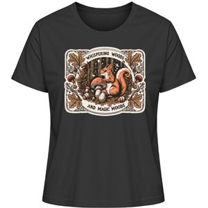 Whispering Woods Squirrel - Damen Premium Bio Shirt