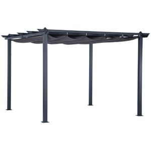 LUX outdoor living Velas zonnedoek | aluminium  140gr polyester | grijs | 400x300cm