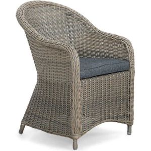 Denza Furniture Toulouse dining tuinstoel | wicker | Ash Grey
