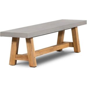 Buiten Living - Veltis - Tuinbank - Betonlook - Hardhout - 200x45cm