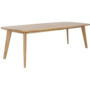 BUITEN living Rixos dining tuintafel | hardhout l Light teaklook | 220x100cm