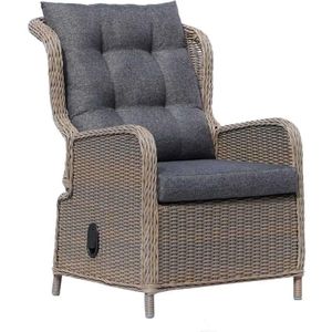 Denza Furniture Glasgow loungestoel tuin | wicker  aluminium | grijs