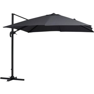 LUX outdoor living Lissabon zweefparasol | aluminium  220gr polyester | zwart