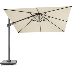 Platinum Challenger T² zweefparasol 300x300cm | premium doek | Champagne