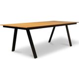 LUX outdoor living Oslo dining tuintafel | aluminium  polywood | Natural | 220x100cm