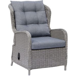 Denza Furniture - Glasgow - Loungestoel - Blended Grey - Wicker