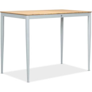 LUX outdoor living Sandro bartafel 4 personen | teakhout + aluminium | wit | 140cm