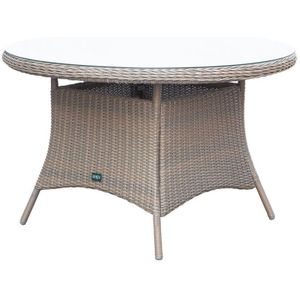 Denza Furniture - Madrid - Tuintafel - Ash Grey - Wicker - Rond 120cm