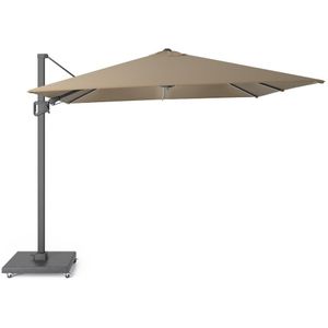 LUX outdoor living Milano T² zweefparasol 300x300cm | inclusief LED | taupe