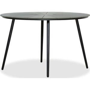 LUX outdoor living - Frederik - Tuintafel - Grijs - Aluminium + Polywood - 120cm Rond