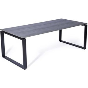 LUX outdoor living Helsinki dining tuintafel | aluminium  polywood | grijs | 210x100cm