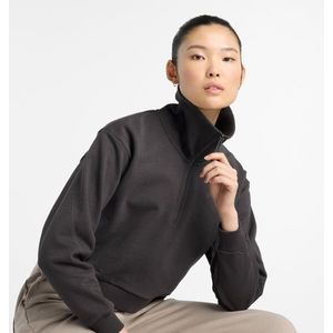 New Balance Damen NBX Lunar New Year Half Zip in Grau, Cotton, Größe XS