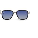 Malelions Men Abstract Sunglasses Silver MA1-NOOS-31