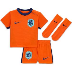Nike Nederland 2024 Stadium Thuis Nike Driedelig Replica Voetbaltenue Baby's Peuters Safety Orange Maat 9-12