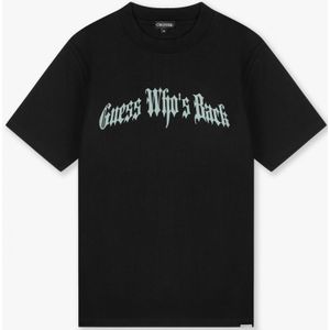 Croyez Guess Whos Back T-Shirt Black Blue Surf