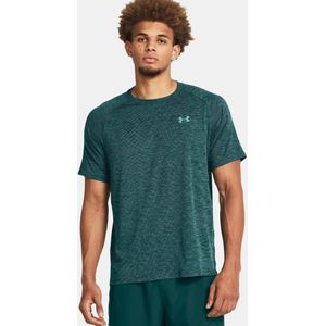 Under Armour Herenshirt Tech™ Textured Hydro Teal / Radial Turquoise - 449 Maat XL