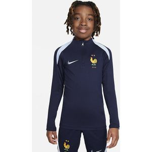 Nike FFF 24/25 Strike Dri-FIT Voetbaltrainingstop Kids Blackened Blue