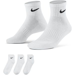 Nike Everyday Cushioned Trainingsenkelsokken 3 paar White Maat 46 - 50