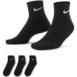 Nike Everyday Cushioned Trainingsenkelsokken 3 paar Black Maat 42 - 46