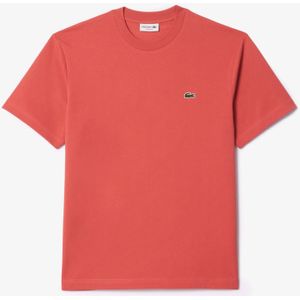 Lacoste T-shirt Katoen met Ronde Hals ZV9 Sierra Red Maat XL