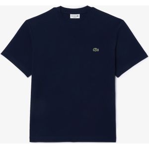 Lacoste T-shirt Katoen met Ronde Hals 166 Navy Blue Maat L