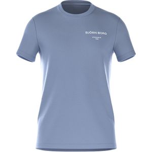 O-hals shirt essential logo blauw II