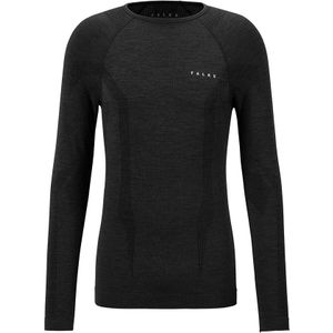 ergonomic wool tech O-hals longsleeve thermoshirt zwart