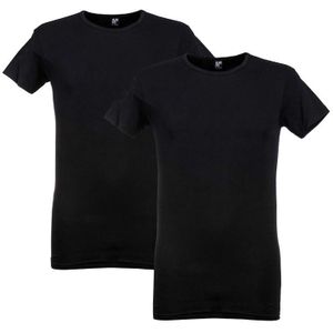 2-pack O-hals shirts ottawa zwart