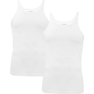 2-pack O-hals tanktops wit