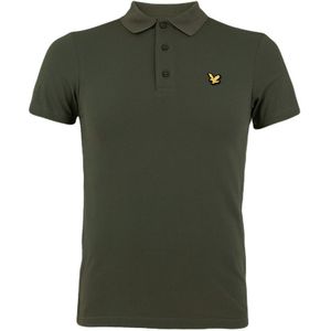 polo shirt plain logo groen