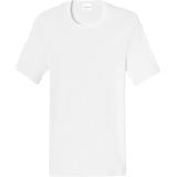 feinripp O-hals shirt wit