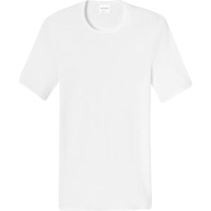 feinripp O-hals shirt wit
