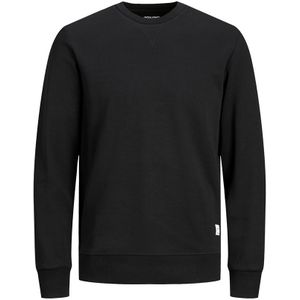 basic II O-hals sweater zwart