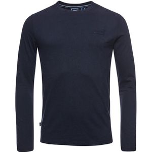 O-hals sweatshirt vintage logo blauw