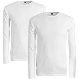 2-pack longsleeve O-hals shirts virginia wit