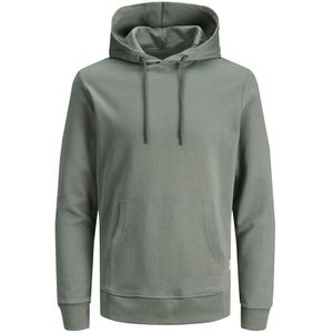 O-hals hoodie basic groen