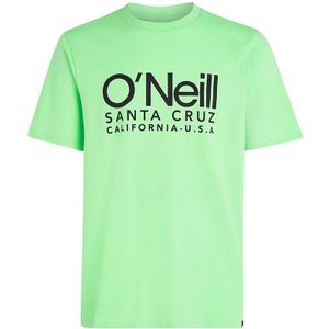 O-hals shirt cali original logo neon groen