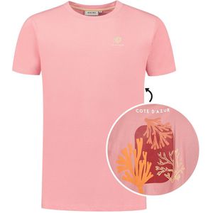O-hals shirt cote d'azure roze
