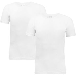 2-pack O-hals shirts wit