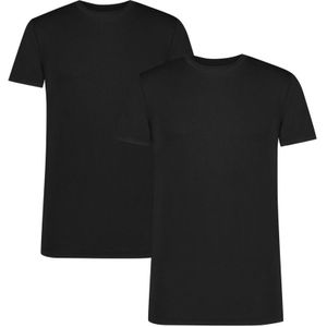 circular made 2-pack O-hals shirts ray zwart
