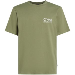 O-hals shirt original cali logo groen