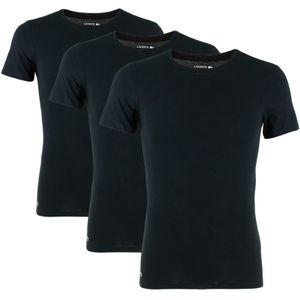 cotton 3-pack O-hals shirts basic zwart