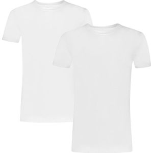 TEN CATE Basics men T-shirt (2-pack) - heren T-shirts brede O-hals - wit