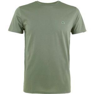 small logo O-hals shirt groen