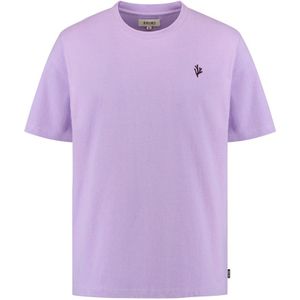 O-hals shirt finn coral logo paars
