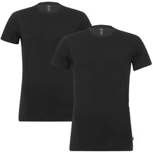 2-pack O-hals shirts zwart