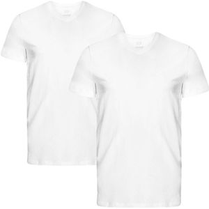 konvex 2-pack V-hals shirts wit