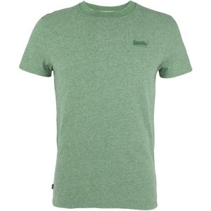 O-hals shirt vintage logo embleem groen III