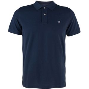 GANT Regular Fit Polo Shield met Logo Evening Blue